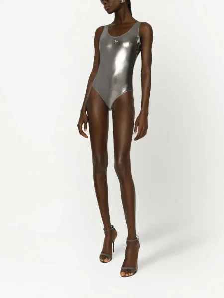 Plavky Dolce & Gabbana stříbrné