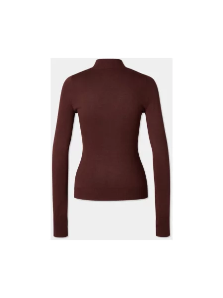 Sweter Cloeys w serca brązowy