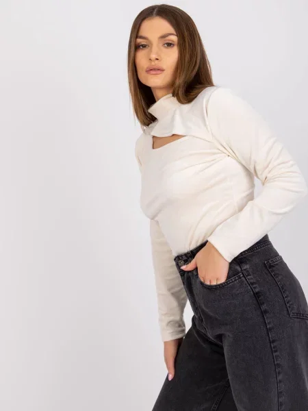 Bluză Fashionhunters bej