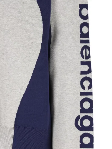 Geacă Balenciaga tricotate gri