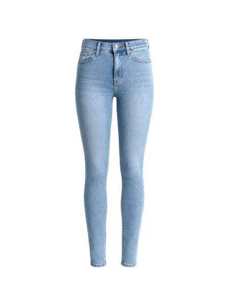 Blugi skinny Dkny cu talie înaltă albastru