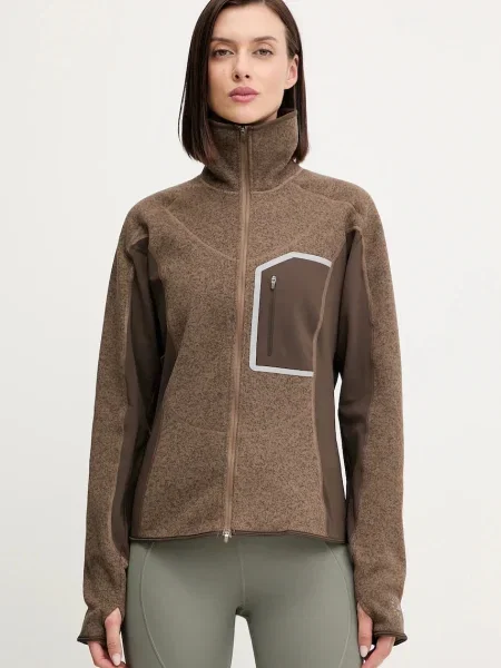 Бягане суитчър Adidas By Stella Mccartney с принт зелено