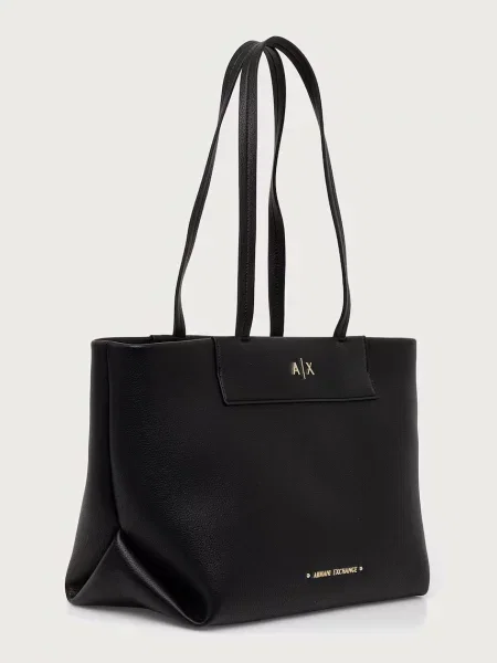 Geantă shopper Armani Exchange negru