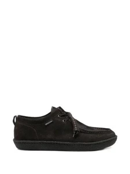 Pantofi loafer Paul Smith cu șireturi din piele de căprioară maro
