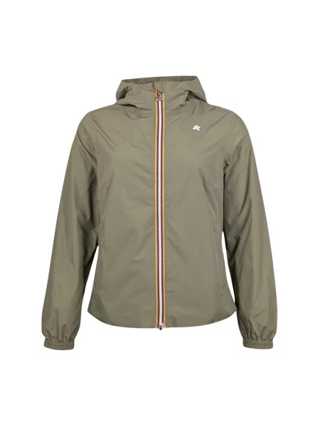 Kurtka K-way z dżerseju zielona