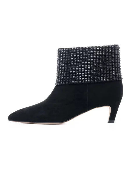 Buty do kostki Cesare Gaspari skórzane czarne