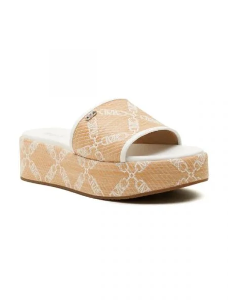 Michael Kors Șlapi EMBER WEDGE bej