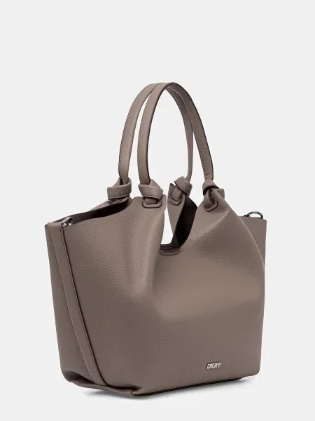 Shopper kabelka Dkny z ekologickej kože béžová