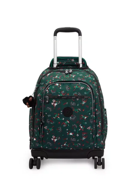KIPLING Batoh New Zea tmavě / růžová zelená