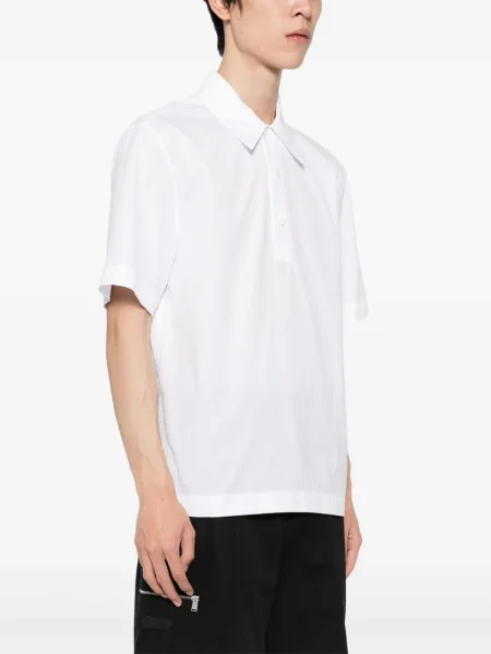 Polo Jil Sander în carouri alb