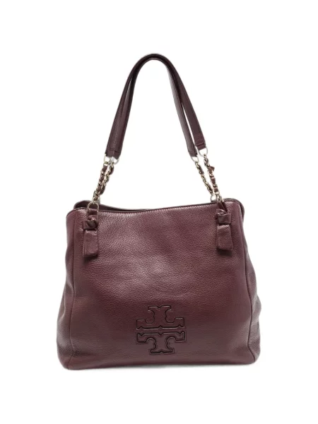 Geantă shopper Tory Burch cu autograf roșu