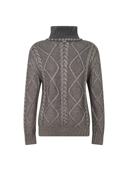 Sweter Herno wełniany szary