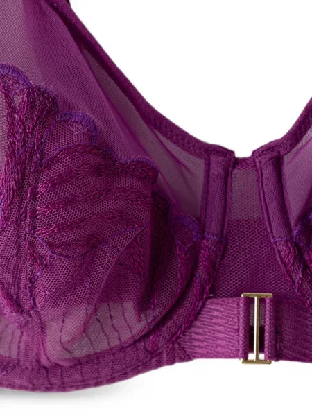 Sutien Chantelle cu broderie plasă violet