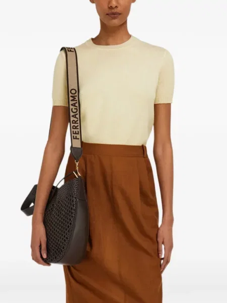 Geantă shopper Ferragamo maro