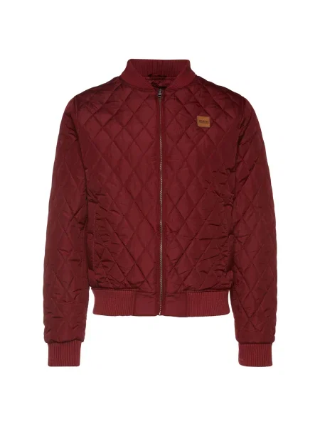 Urban Classics Prechodná bunda Diamond Quilt burgundská