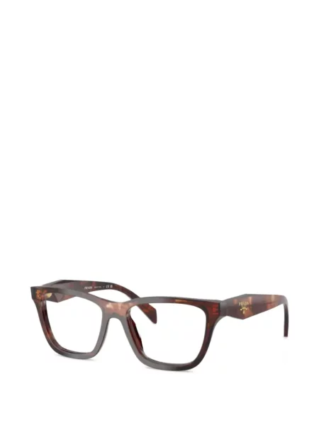 Ochelari de soare Prada Eyewear cu imprimeu geometric maro