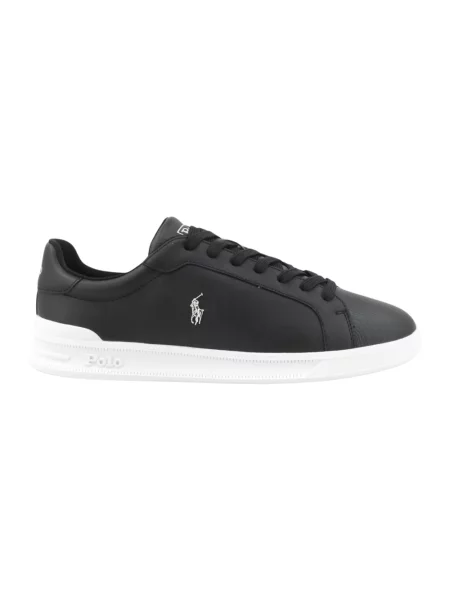 Sneakersy Ralph Lauren skórzane czarne