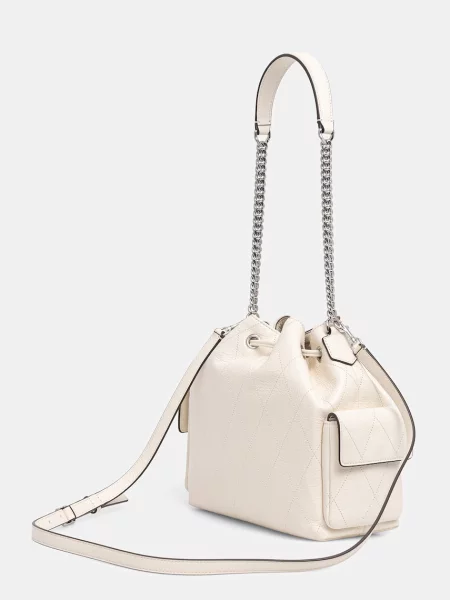 Bőr hátizsák Tory Burch bézs