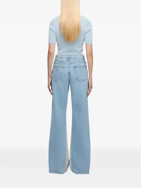 Разклешени дънки 7 For All Mankind пламнал синьо