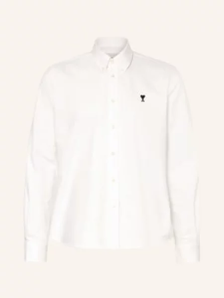 Ami Paris Koszula Oxfordzka O Kroju Comfort Fit weiss biała