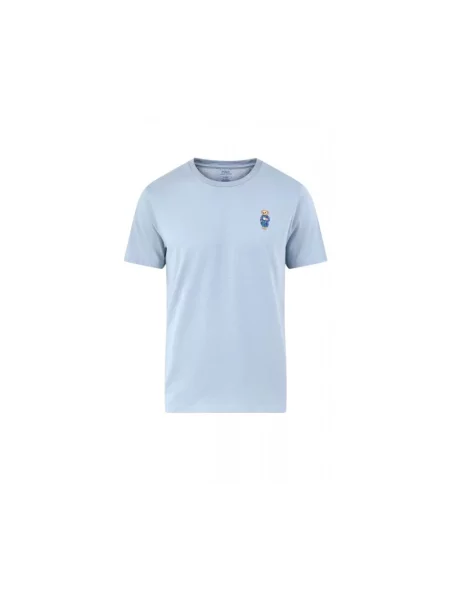 Polo Ralph Lauren T-shirt lounge niebieska