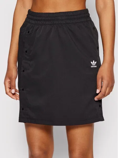Φούστα σε γραμμή Α adidas μαύρο