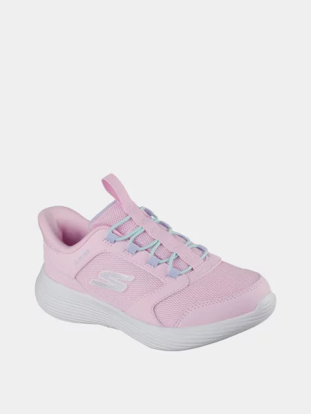 Дитячі Кросівки для спорту Skechers GO RUN V2 штучна шкіра/текстиль рожевий