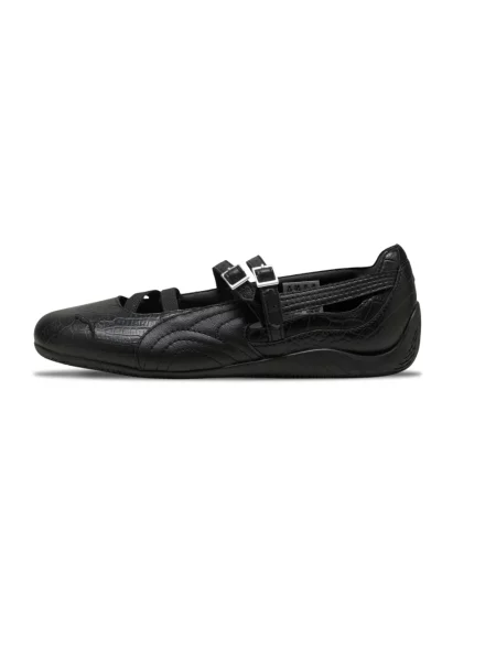Puma baleriny skórzane Speedcat Ballet Croc czarne