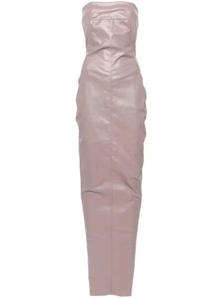 Sukienka jeansowa Rick Owens bez ramiączek różowa