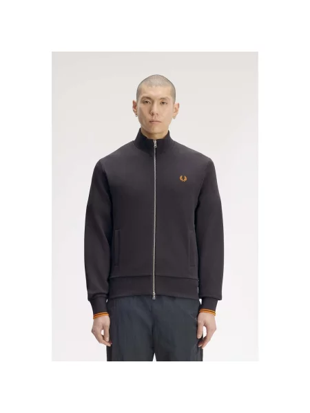 Hanorac cu fermoar Fred Perry gri