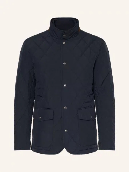 Hackett London Prošívaná Bunda Paddock tmavě modrá