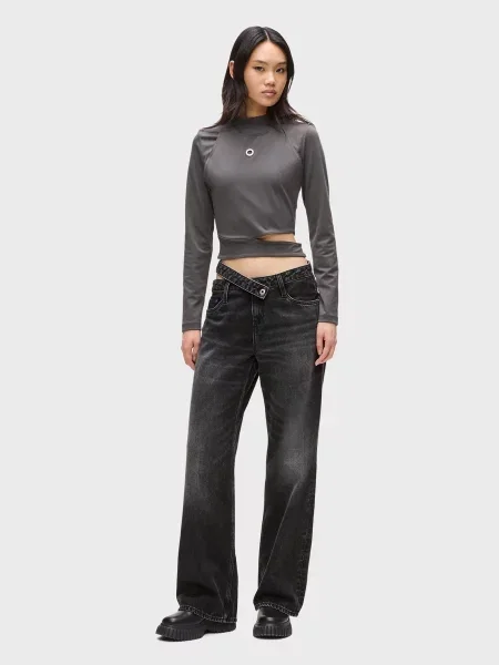 Прямые джинсы Karl Lagerfeld Jeans черные