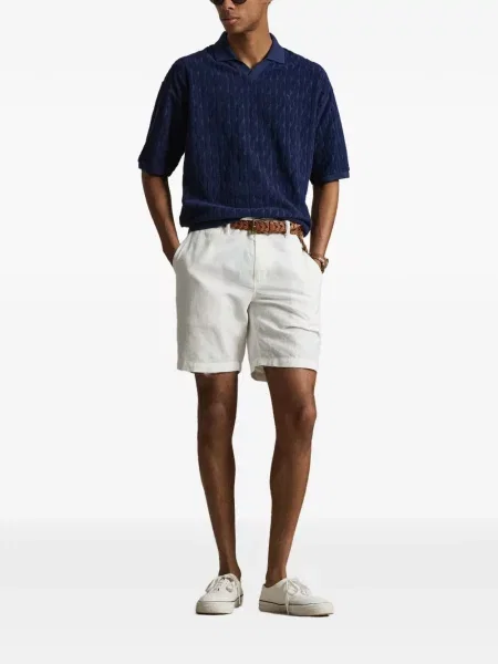 Șosete Polo Ralph Lauren cu model herringbone cu broderie plasă albastru