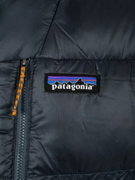 Geacă Patagonia cu glugă albastru