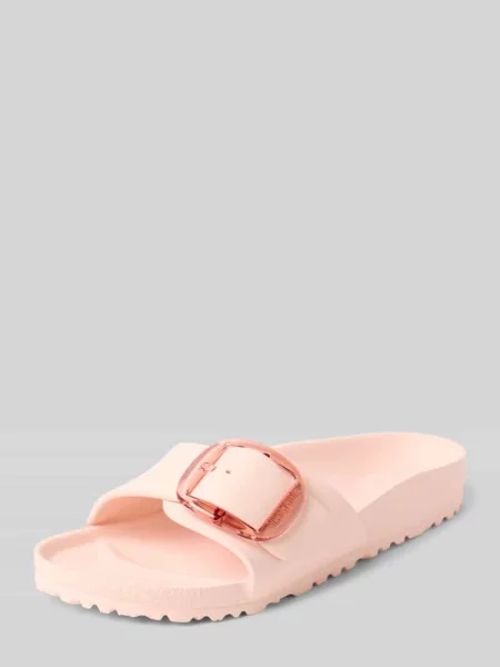 Klapki z wytłoczonym logo model ‘Eva’ Birkenstock różowe