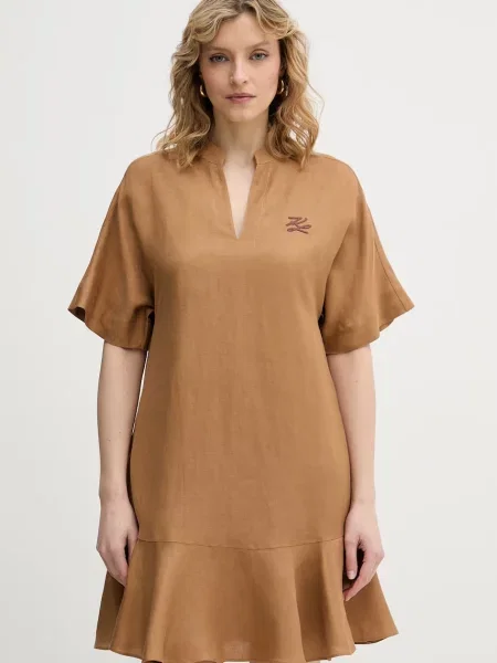 Karl Lagerfeld rochie cu in maro