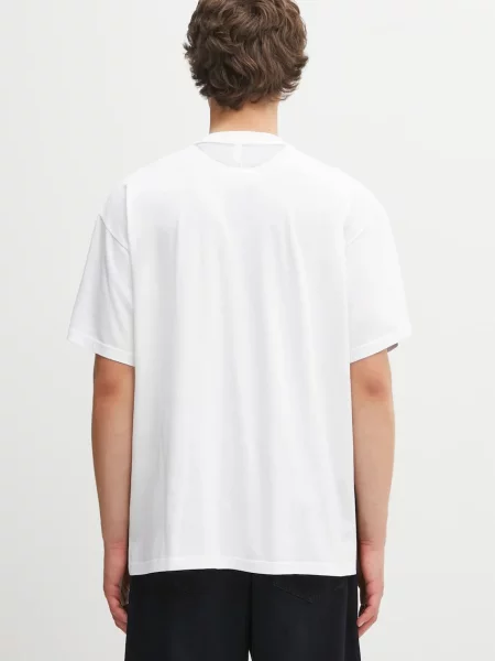Maison Margiela tricou din cu imprimeu alb
