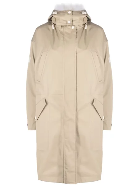 Parka Yves Salomon z kapturem do kolan