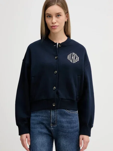 Tommy Hilfiger bluza granatowy z aplikacją