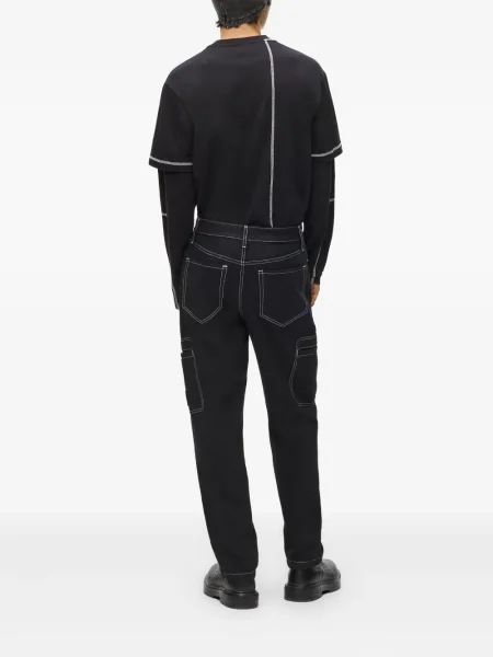Pantaloni cargo Karl Lagerfeld Jeans negru