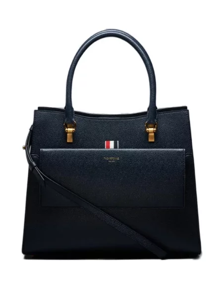 Geanta de piele Thom Browne din piele albastru