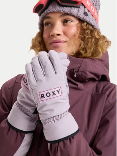 Roxy Lyžiarske rukavice Freshfield fialová