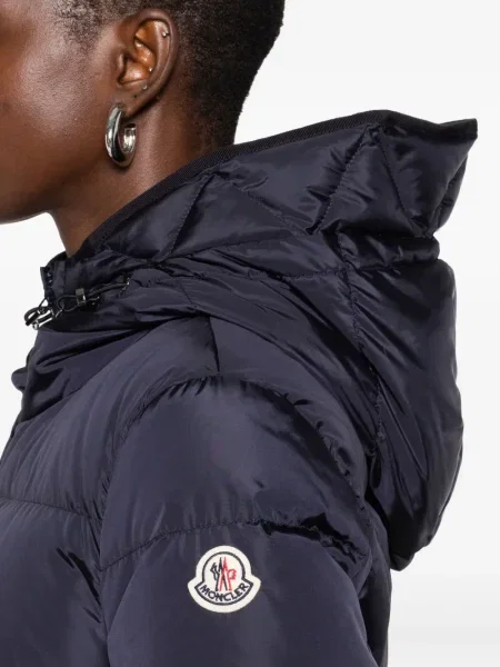 Palton Moncler cu glugă albastru