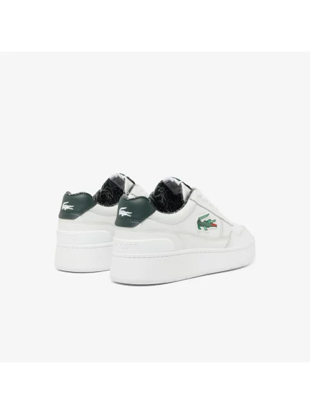 Lacoste Buty Sportowe Aceclip Premium Z Grafiką Krokodyla 3D białe