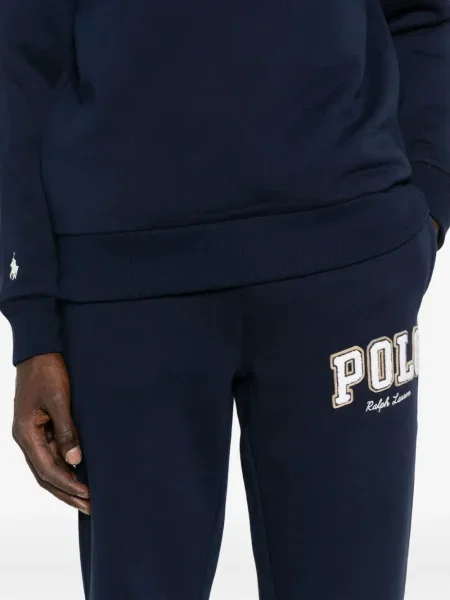 Hanorac crewneck Polo Ralph Lauren cu broderie albastru