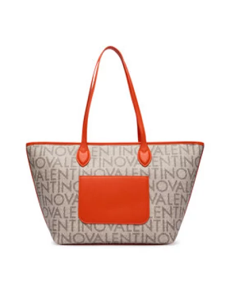Shopper táska Valentino Bags autogrammal bézs