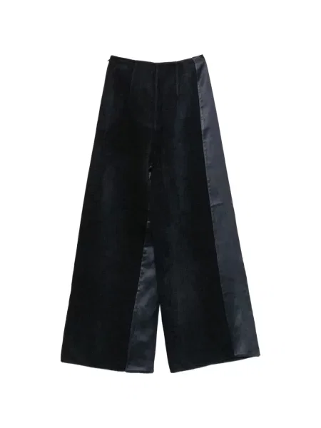 Pantaloni Ruohan din satin albastru