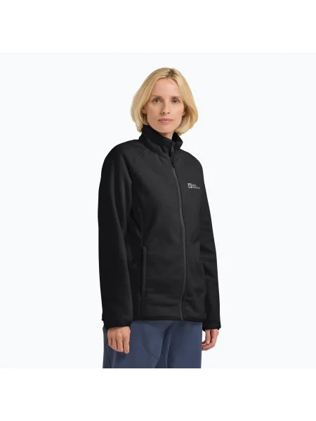 Jack Wolfskin jachetă fleece pentru femei Moonrise Full Zip negru