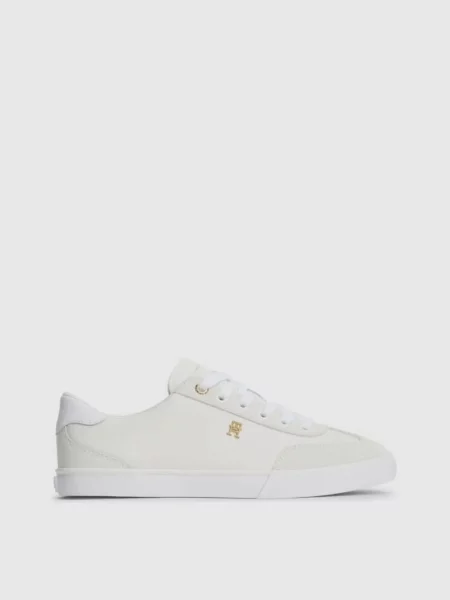 Шкіряні Кеди низькі Tommy Hilfiger TH CHIC LOW VULC бежевий