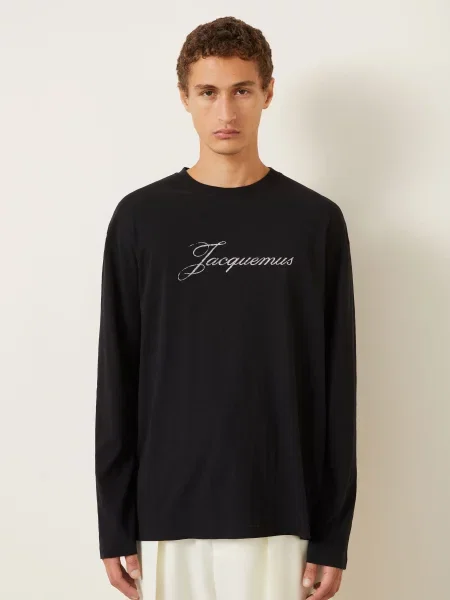 Jacquemus Tričko S Dlouhým Rukávem Le černá